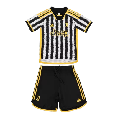 Kids Juventus Home Soccer Jersey Kit (Jersey+Shorts) 2023/24 - Pro Jersey Shop