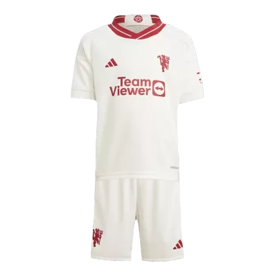 Kids Manchester United Third Away Soccer Jersey Kit (Jersey+Shorts) 2023/24 - Pro Jersey Shop