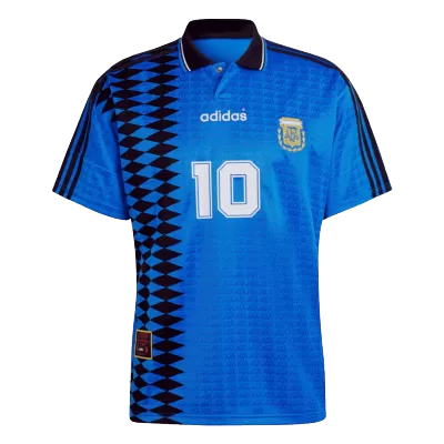 Men's Retro 1994 #10 Argentina Away Soccer Jersey Shirt - Pro Jersey Shop