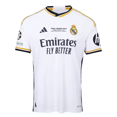 UCL FINAL Men's Authentic Real Madrid Home Soccer Jersey Shirt 2023/24 - Player Version - Pro Jersey Shop