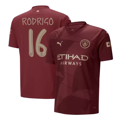 UCL Men's RODRIGO #16 Manchester City Third Away Soccer Jersey Shirt 2024/25 - Fan Version - Pro Jersey Shop