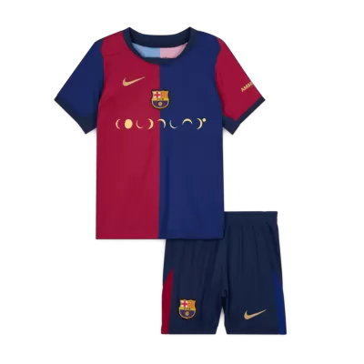 Kids Barcelona X COLDPLAY Home Soccer Jersey Kit (Jersey+Shorts) 2024/25 - Pro Jersey Shop