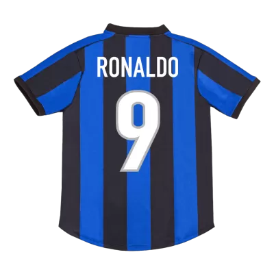 Men's Retro 1999/00 RONALDO #9 Inter Milan Home Soccer Jersey Shirt - Pro Jersey Shop