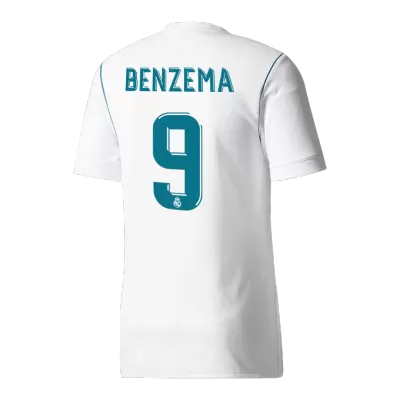 Men's Retro 2017/18 BENZEMA #9 Real Madrid Home Soccer Jersey Shirt - Pro Jersey Shop