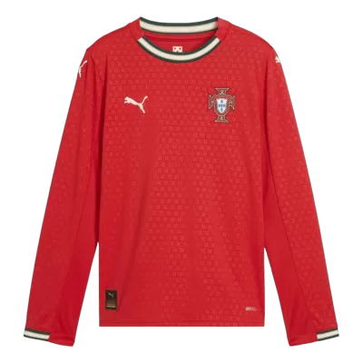 Men's Portugal Home Long Sleeves Soccer Jersey Shirt 2025 - Fan Version - Pro Jersey Shop